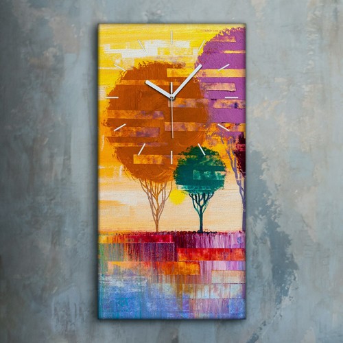 Horloge décorative sur - , toile