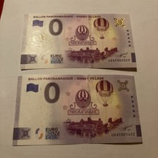 LOT 2 BILLETS TOURISTIQUES ZÉRO EURO 0 EURO BALLON PANORAMIQUE - DISNEY VILLAGE