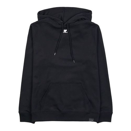 Courreges hoodie logo - hoodie, brodé