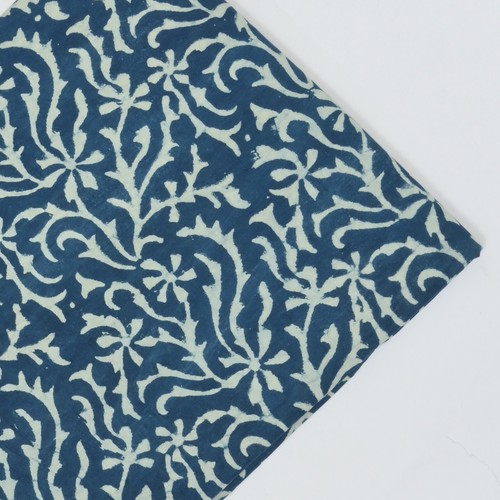 Tissu indigo bleu indien