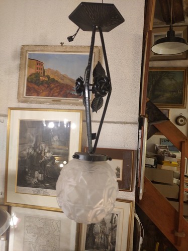 Plafonnier art déco boule - déco, «