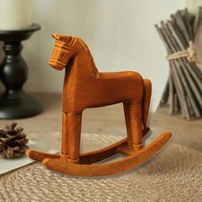 Cheval à bascule en bois