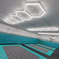 5 Lampe LED hexagone plafonnier LED nid d'abeille Lampe de Garage atelier