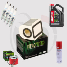 Kit Entretien Premium YAMAHA XJR 1300 de 1999 à 2006 Huile MOTUL 5100 10w40 4L