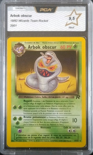 Carte pokémon arbok obscur - carte,