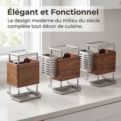 Porte couteaux métallique - métallique, de