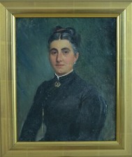 Ancien Tableau Portrait de