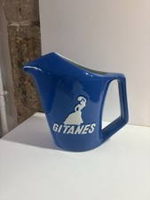 ANCIEN PICHET GITANES FAÏENCE BLEUE COLLECTION PUBLICITAIRE CAFE BISTRO PUB