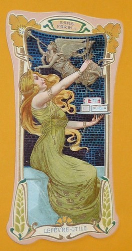 Chromo 1900 art nouveau - chromo,