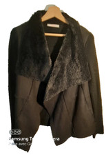 Veste gilet femme noir à col