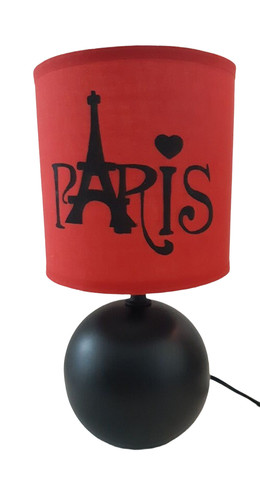 Lampe chevet noir et rouge - chevet,