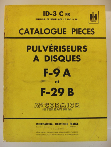 Catalogue pièces - , ih