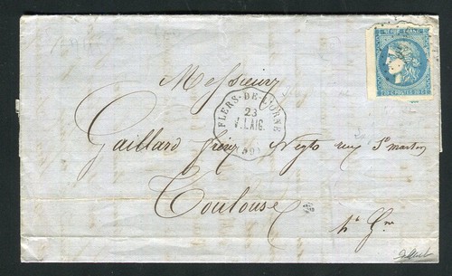 Rare lettre flers pour - de,