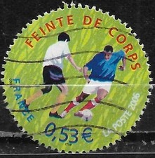 FRANCE oblitéré 2006 Coupe du monde de football Feinte de corps Y&T N° 3914