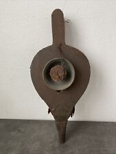 ancien soufflet bois metal cheminée bouchon deco 