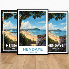 Affiche Vintage Hendaye France