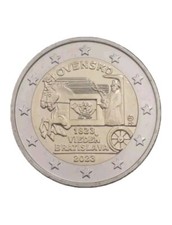 Slovaquie -  2 Euros Commemorative 2023   Ligne Postale Hippomobile  NEUVE UNC..