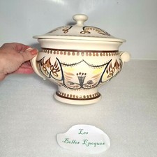 ? soupiére en faience Henriot quimper à décor stylisé