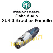 Fiche NEUTRIK XLR femelle 3