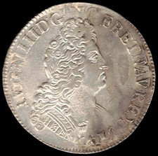 Écu aux 8 L - Louis XIV - Réformation - 1704 - Atelier A