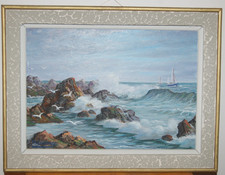 magnifique HUILE SUR TOILE