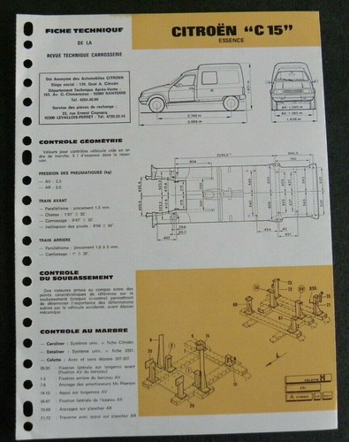 Fiche technique automobile