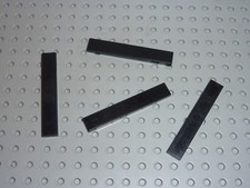 4 x tile Black LEGO ref 6636 / set 3829/10186/4559/10211/7261/10026/4484/10026..