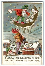 1908 New Year Elves Gnomes