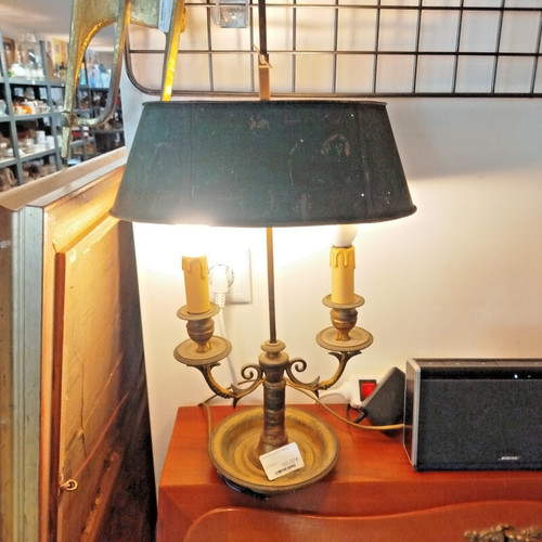 Lampe bouillotte bronze - lampe,