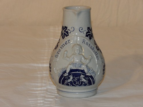 Vintage german painted beer - painted,