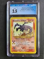 Carte Pokémon Dracaufeu Brillant 107/105 - Neo Destiny / CGC 2.5