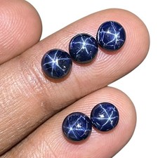 5 Pcs Naturel Étoile Saphir