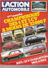 L'ACTION AUTOMOBILE N°255 R4TL - 2CV CHARLERSTON / MINI METRO SPEC. / 104 Z