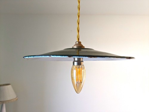 Suspension vintage tôle - suspension, en