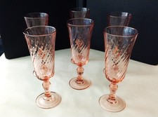 6 Flutes à champagne vintage