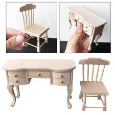 1:12 Chaise Et Bureau Maison