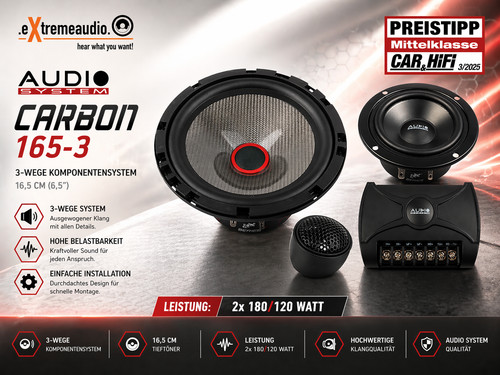 Système audio carbon 165 - 165/3, 3