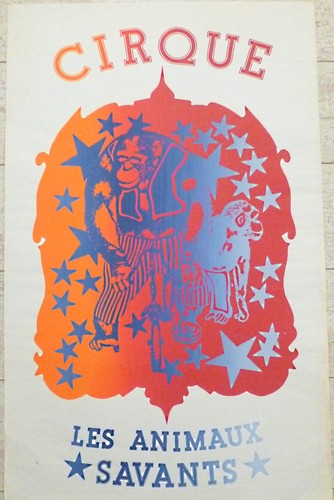 Cirque affiche sérigraphie - cirque,