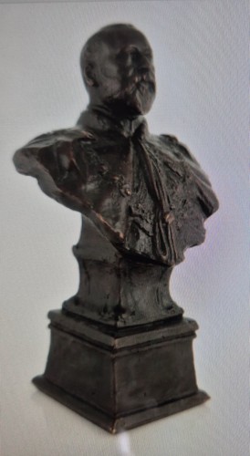 Buste bronze roi edouard - du,