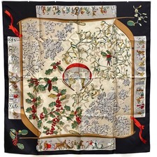 Foulard en soie HERMES Neige