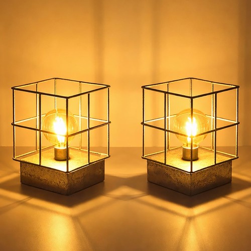 Lampe table industrielle en - de,
