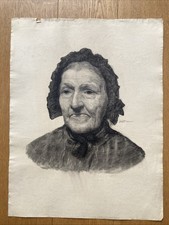 PORTRAIT D'UNE VIEILLE FEMME -