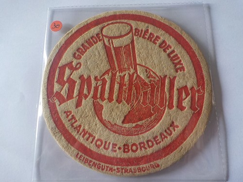 Sous bock ancien avant guerre - avant,