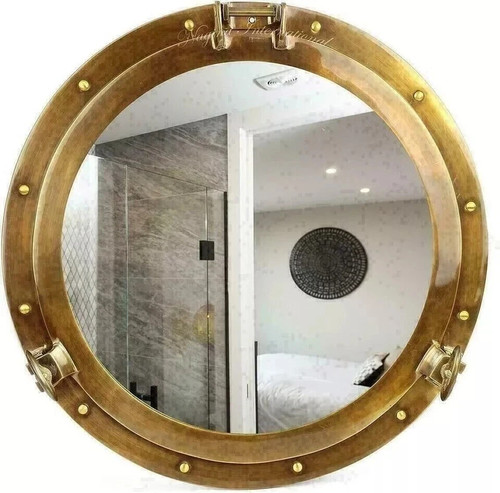 Ancien hublot laiton - en, 20"