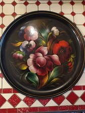 Plateau en Tôle Peinte Ancien