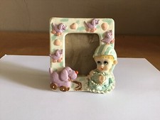 Petit cadre photo en résine Decor bébé et Jouet Chien