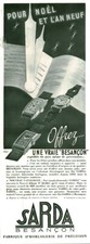  Publicité ancienne montres Sarda 1937 issue du magazine 