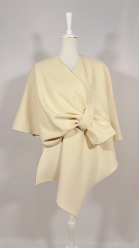 Poncho crème court - ,