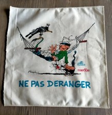 pièce unique tissus GASTON LAGAFFE hamac chat mouette ne pas déranger FRANQUIN