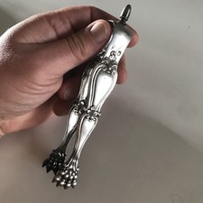 BELLE PINCE A SUCRE  EN ARGENT MASSIF POINCON MINERVE 1 ER TITRE DECOR LOUIS XV